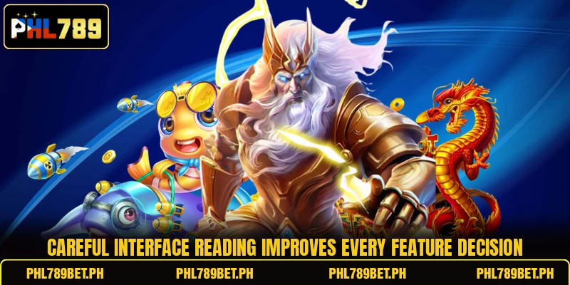 Careful interface reading improves every feature decision Careful interface reading improves every feature decision