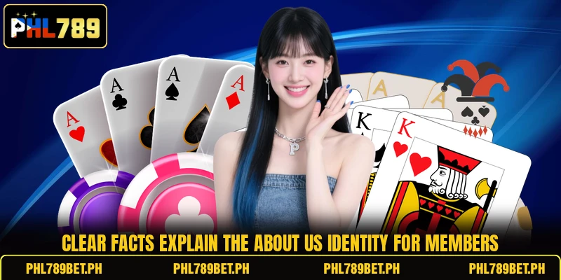 Clear facts explain the about us identity for members