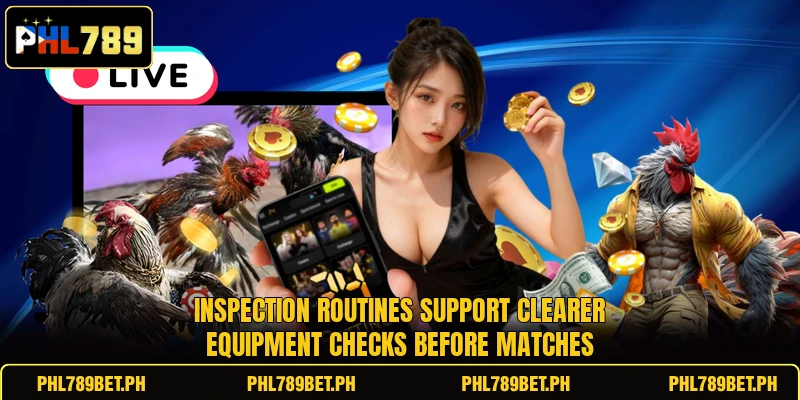 Inspection routines support clearer equipment checks before matches Inspection routines support clearer equipment checks before matches