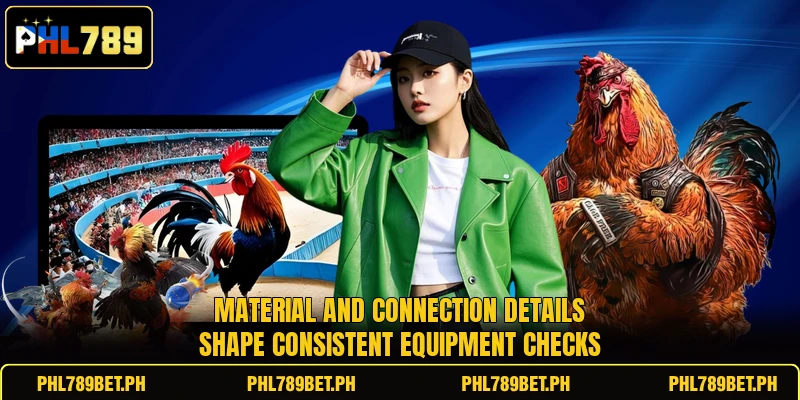 Material and connection details shape consistent equipment checks Material and connection details shape consistent equipment checks