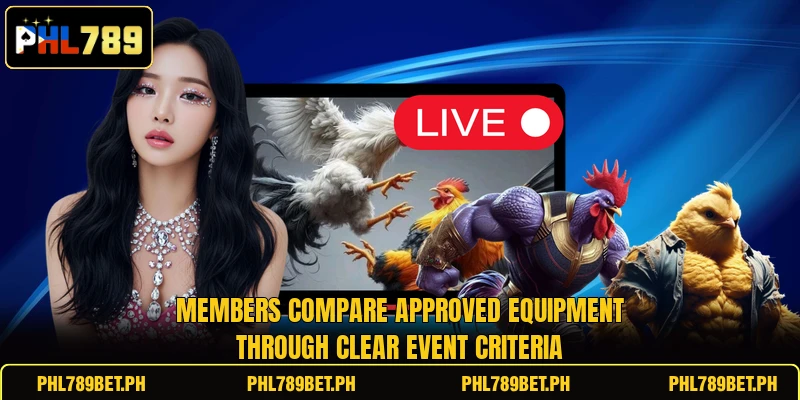 Members compare approved equipment through clear event criteria Members compare approved equipment through clear event criteria