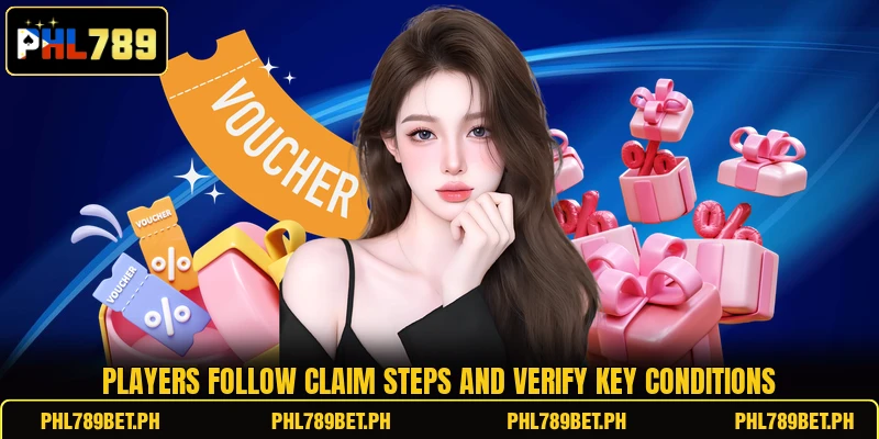 Players follow claim steps and verify key conditions