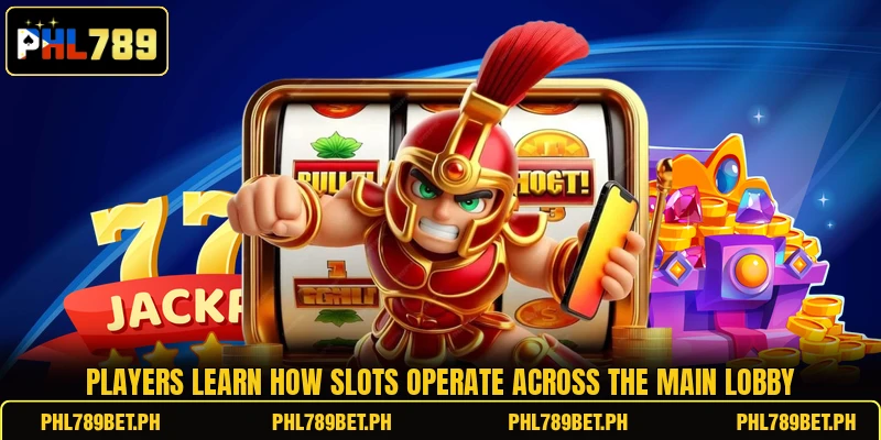 Players learn how slots operate across the main lobby Players learn how slots operate across the main lobby