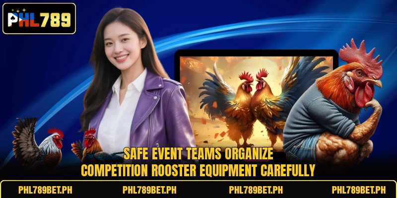 Safe event teams organize Competition rooster equipment carefully Safe event teams organize Competition rooster equipment carefully