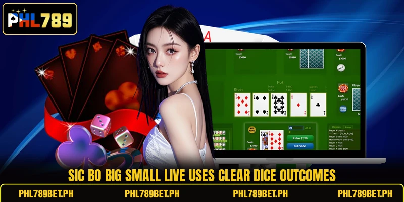 Sic Bo Big Small Live uses clear dice outcomes Sic Bo Big Small Live uses clear dice outcomes